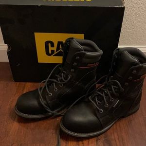CAT wide width work boots